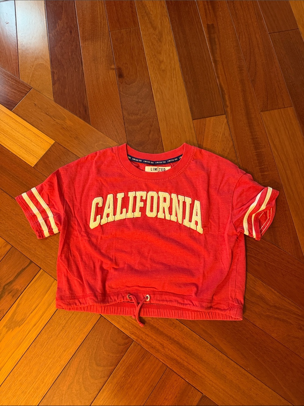 The Limited Red 'California' Short Sleeve Tee